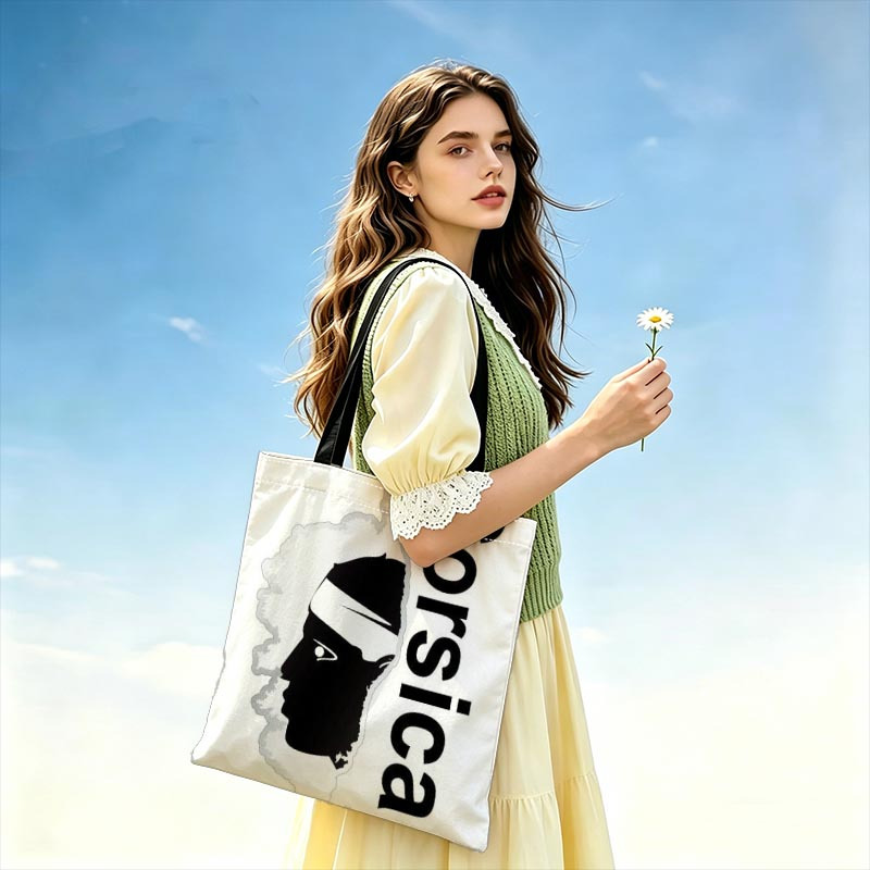 TEMU Sac fourre-tout pour femme à imprimé Corse avec impression -, un sac de courses élégant adapté à un , fourre-tout de tous | Fourre-tout de sport