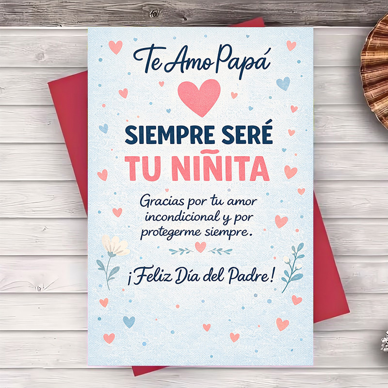 TEMU 1 Envelope And 1 Greeting Cardfathers Day Greeting Card For Dad Spanish Message Greeting Card
