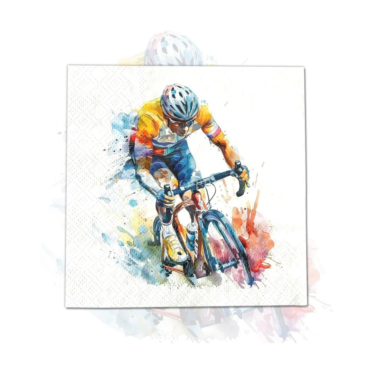 TEMU 20 serviettes de table pour fête d'anniversaire de cycliste - Serviettes en papier à 2 épaisseurs, décoration de vaisselle d'anniversaire,