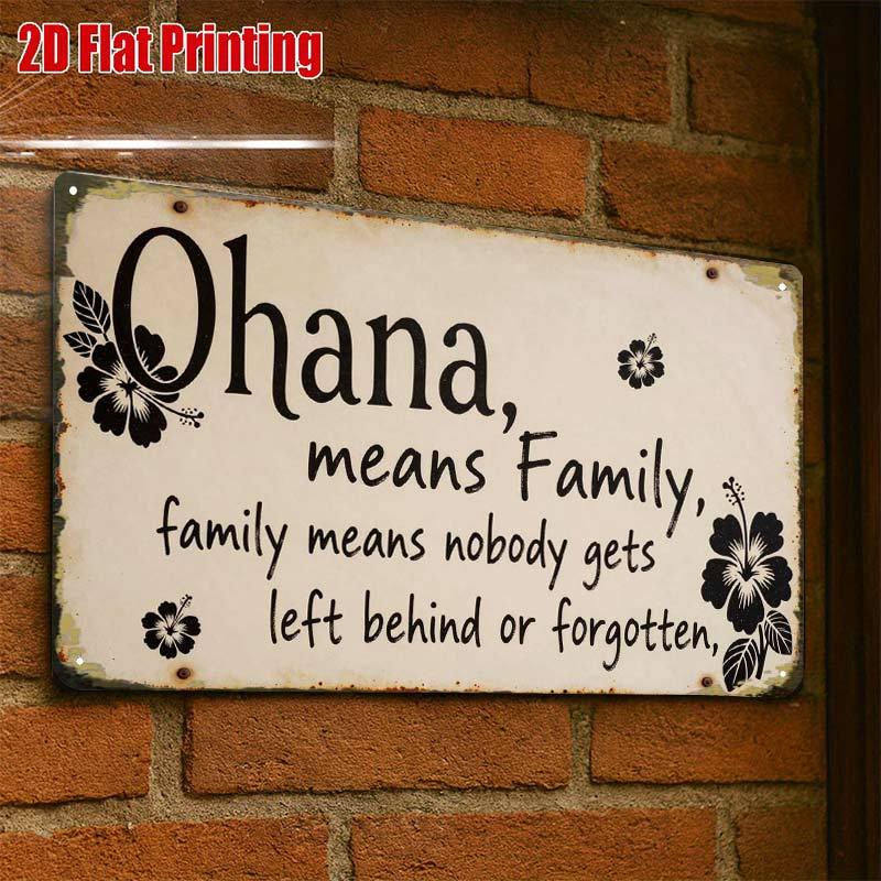 TEMU 2d Flat, 2d Flat1pcs, Family Quote Vintage Signcreative Tin Sign -8x12 Wall Art Gift For Decor|iron Construction, Metal Wall Art Decor, 2d Flat
