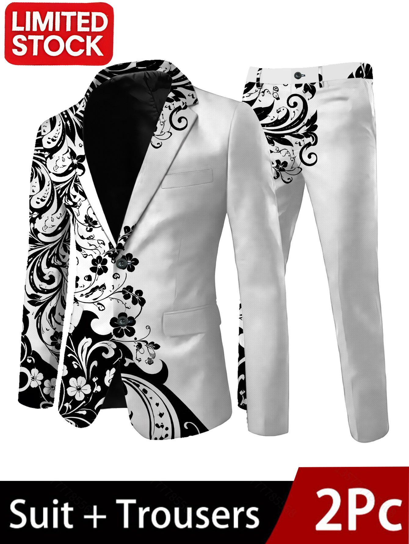 suits for men white sold on Temu United States