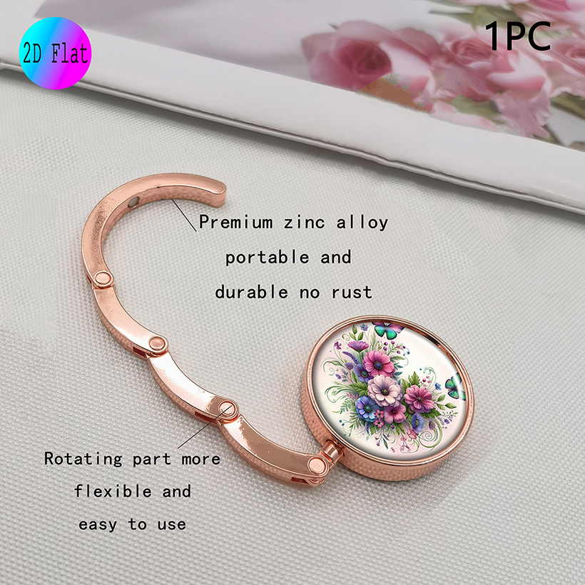 Elegant Butterfly Foldable Purse Hook for Table