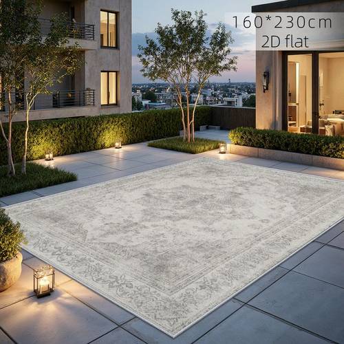 item picture 1 velvet 850g sqm vintage floral area rug for living room bedroom office ultra soft non slip machine washable durable easy clean thickened luxury cozy elegant decorative home decor christmas gift