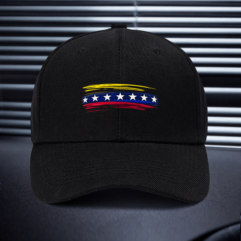 TEMU Gorra de béisbol con estampado de de Venezuela, estilo deportivo unisex para exteriores, regalo ideal para , fiestas, , para fans de equipos de