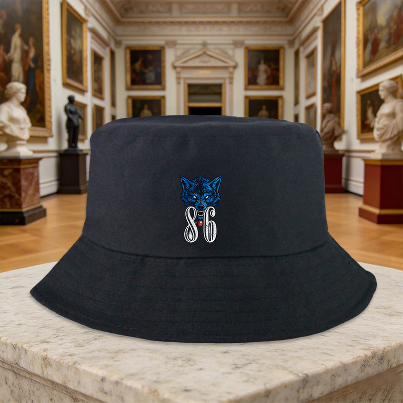 TEMU 1 Chapeau de pêcheur avec motif imprimé 86, Style sportif de , Cadeau idéal pour , fêtes, anniversaires, pour les fans d'équipes de course,