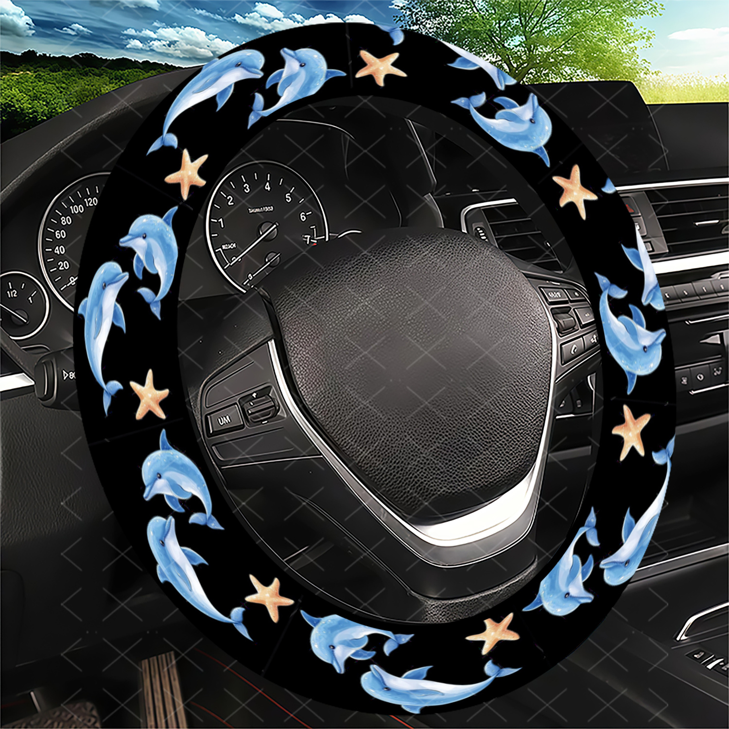 TEMU para Volante con Diseño de , de , Estilo de , y , Agarre Seguro Antideslizante, Sin Diseño de Anillo Interior, Adiciones para la Decoración