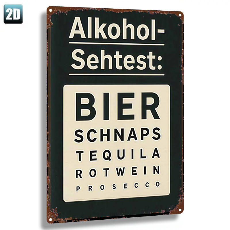 TEMU 2d Flat - 1pc Metal Sign, 2d Flat, 