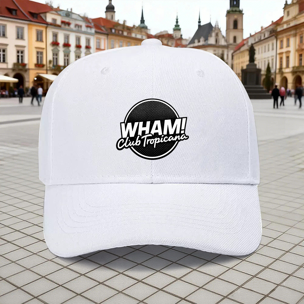 TEMU 1pc ! Club Printed Adjustable - Beanie, Unisex Outdoor Sports Style, An Ideal Gift For Anniversaries, , And Vacations, A Must-have For Music
