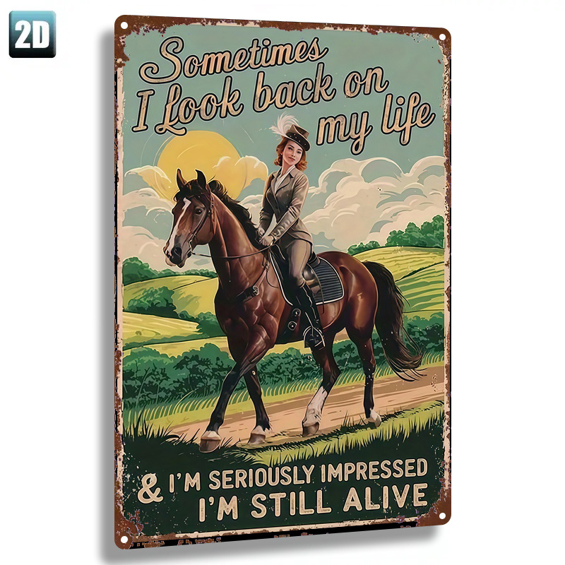 TEMU 2d Flat - 1pc Metal Sign, 2d Flat, 