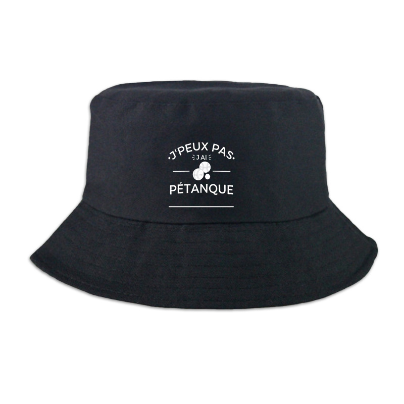 TEMU 1pc, Chapeau de pêcheur imprimé " Pétanque", Chapeau de pêcheur de pétanque pour couple décontracté, Convient pour les vêtements décontractés,