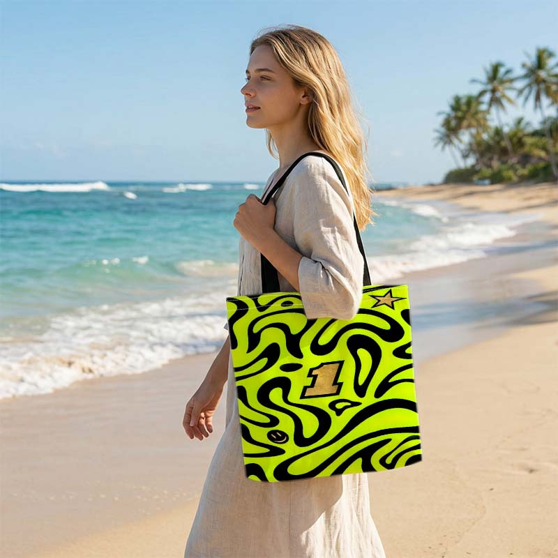 TEMU A Vintage Street Style Retro Printed Shopping Bag, An Choice, Double-sided Printing, A Lightweight Women'-shoulder Shopping Bag, Washable And