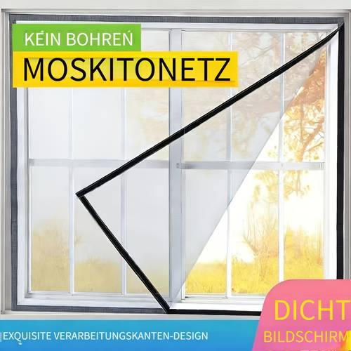selbst zu installierendes fenstergitter, dichtes netz schützt vor mücken fliegen, belüftet atmungsaktiv ohne lichtblockierung, gittervorhänge, installation ohne bohren
