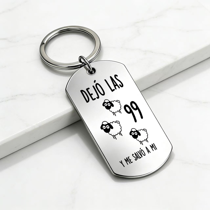 TEMU Llavero de 1 pieza con de fe español grabado en metal, llavero de fe , colgante , regalo de para creyentes religiosos, y familiares