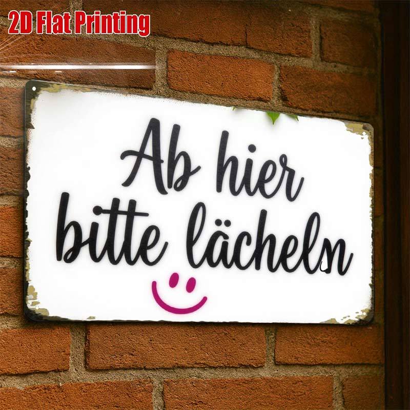 TEMU 2D-Flach, ., Schild-Dekor, kreatives Blechschild – 8x12 Café-Garagen-Wandkunst-Geschenk für Dekor | Eisenkonstruktion, Metall-Wandkunst-Dekor,