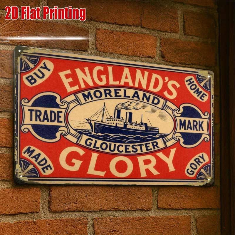 TEMU 2d Flat - 2d Flat1pc, Vintage Matchbox Tincreative Tin Sign -8x12 Wall Art Gift For Decor|iron Construction, Metal Wall Art Decor