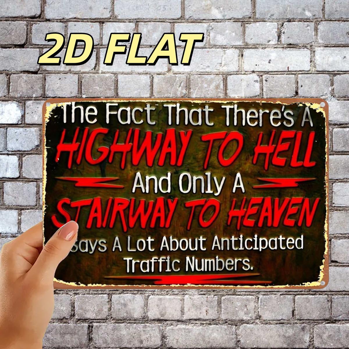 TEMU 2d Flat, 1pc, Retro Sign Metal Iron Sign, Pre-drilled Holes, Suitable For Indoor, Garden, Outdoor, Home, Office, Toilet Decoration