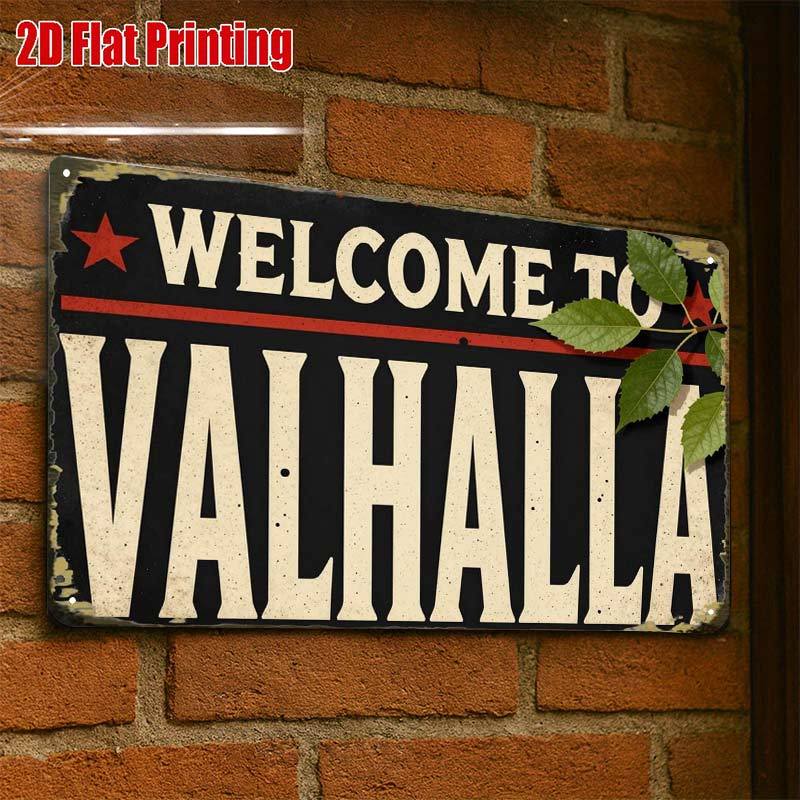 TEMU 2d Flat - 2d Flat1pc, Welcome To Vintage Signcreative Tin Sign -8x12 Wall Art Gift For Decor|iron Construction, Metal Wall Art Decor