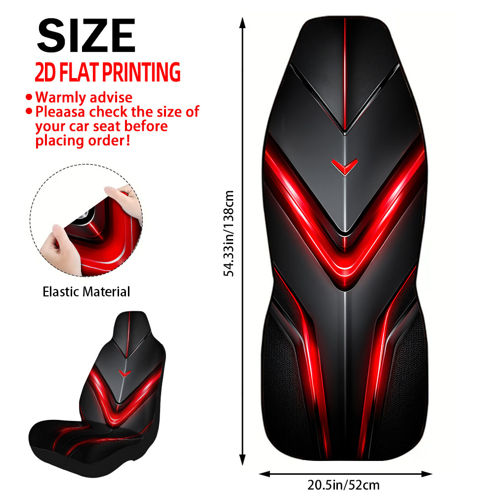 TEMU 2 piezas de fundas universales para asientos de coche con diseño de líneas metalizadas oscuras, protectores de asiento delantero fáciles de
