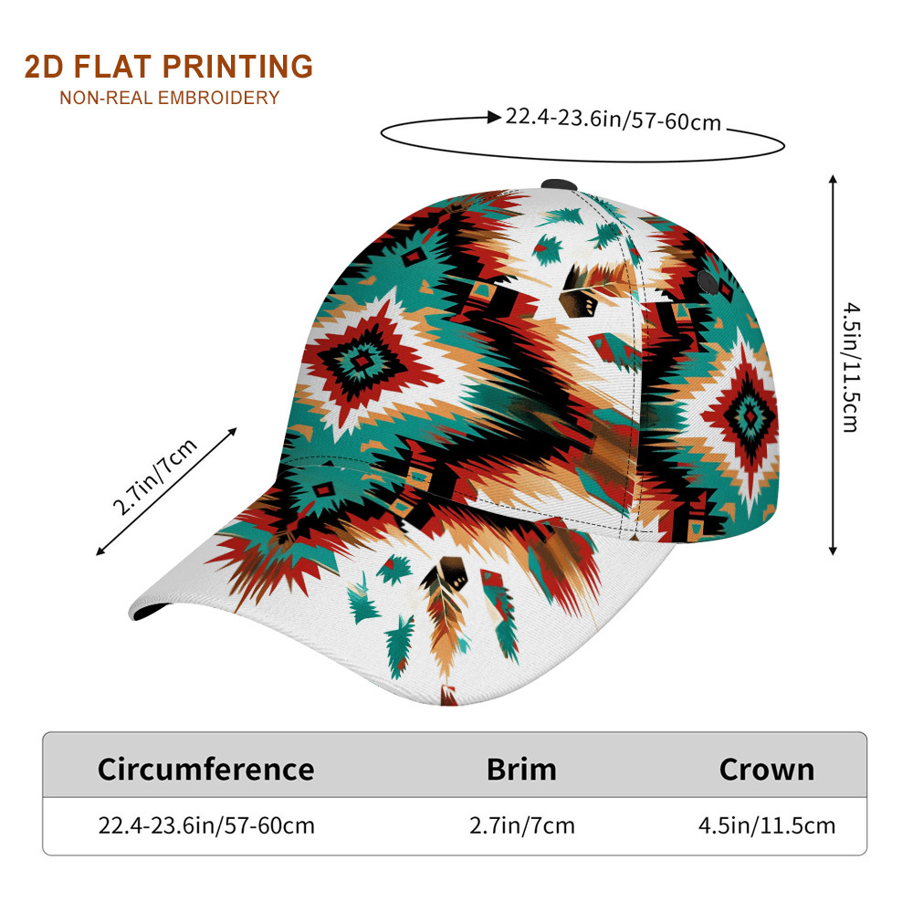 TEMU Casquette de baseball plate 2D, 1 pièce, avec motif imprimé tribal du - Casquette décontractée tendance et , adaptée aux activités du , à , aux