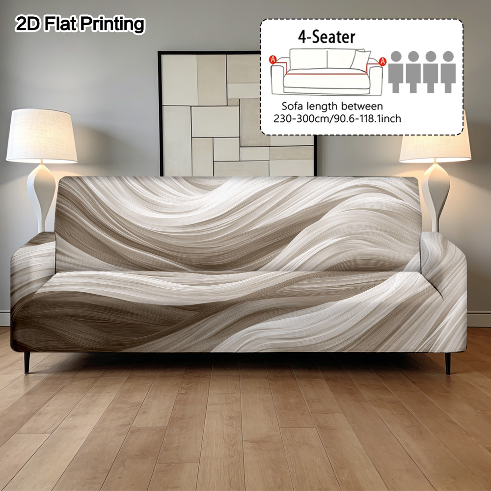 TEMU Copridivano 1 pz con Beige Fluide, per Divani da 1-4 , per Soggiorni, Camere da Letto, Sale da , Appartamenti Compattti, Spazi e Sale , Lavabile