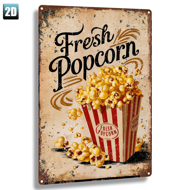 TEMU 2d Flat - 1pc Metal Sign, 2d Flat, 