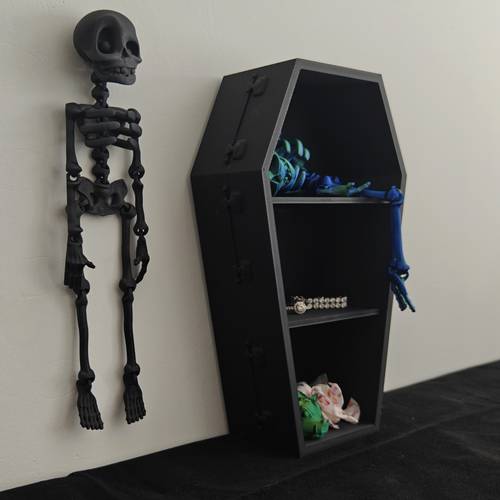 1 3d printed black gothic halloween and easter decoration bathroom additions storage decoration box cosmetics storage additions storage box countertop organization bedroom decorations decorations handicrafts