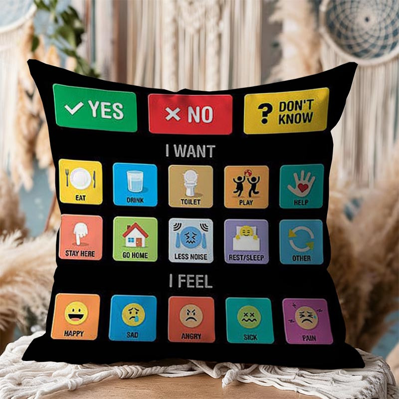 TEMU An Aac Printed Pillowcase, A Comfortable Decorative Accent, Suitable For Homes, Bedrooms, Workplaces, Living Rooms, And Sofas. Features A