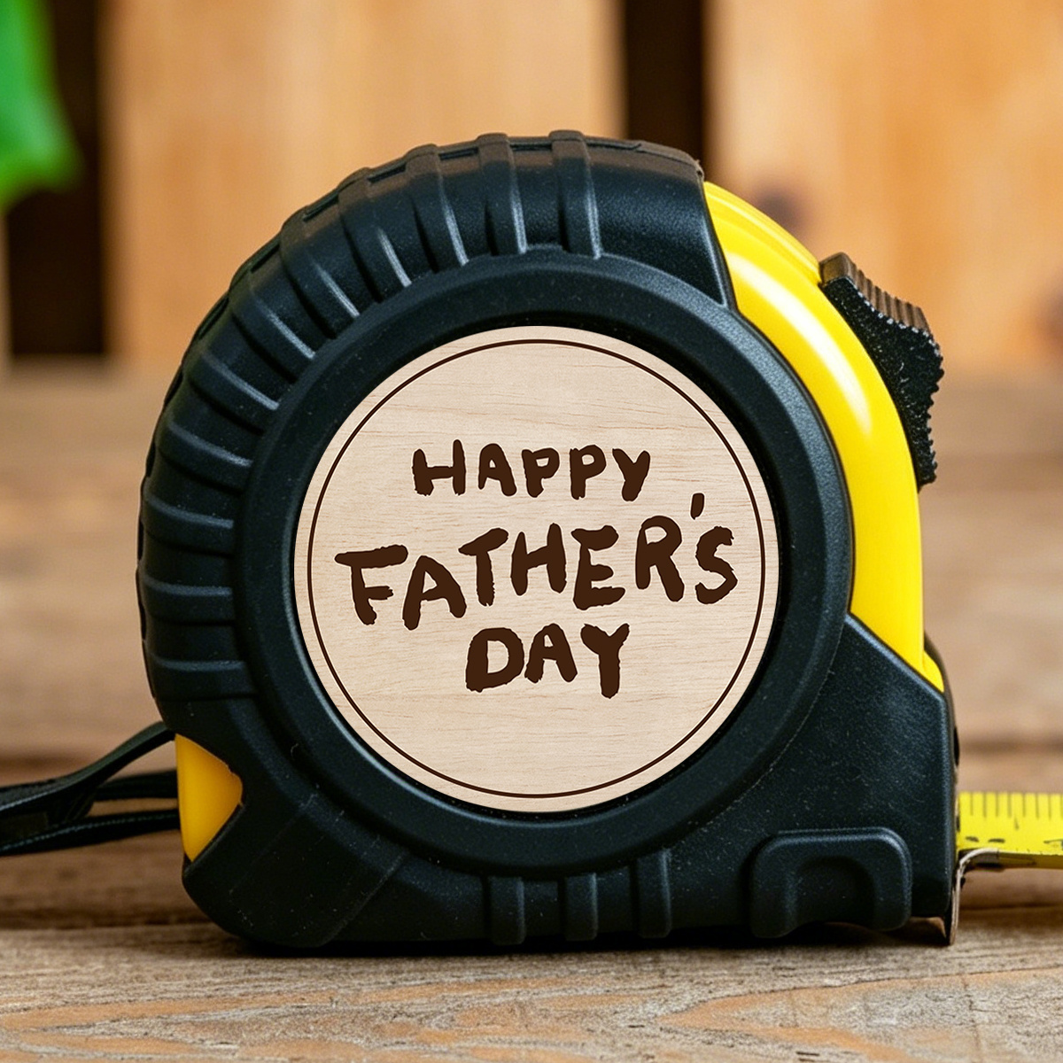 TEMU Design Fête des Pères, une ruban à mesurer pour papa, extensible avec bouton de verrouillage, parfait pour la Fête des Pères et l'outil de