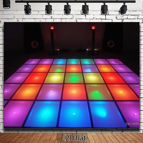 2d flat 2d flat 2d flat 2d flat 2d flat banner 1pc disco dance floor background cloth with colorful grid tiles and speaker elements for party decoration