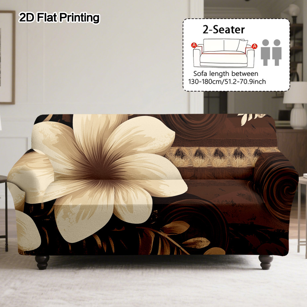 TEMU 1pc Tropical Sofa Cover, Suitable For 1-4 Seater Sofas, Living Rooms, Bedrooms, Dining Corners, Spaces, Guest Nooks And , Machine Washable,