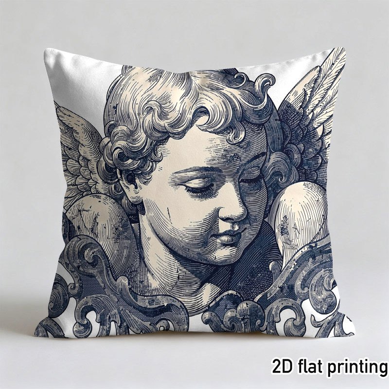 TEMU 1pc,vintage Throw Pillow Coverdual-sided Throw Pillow Covers Suitable For Sofa And Chair Home Decoration, Excellent Items