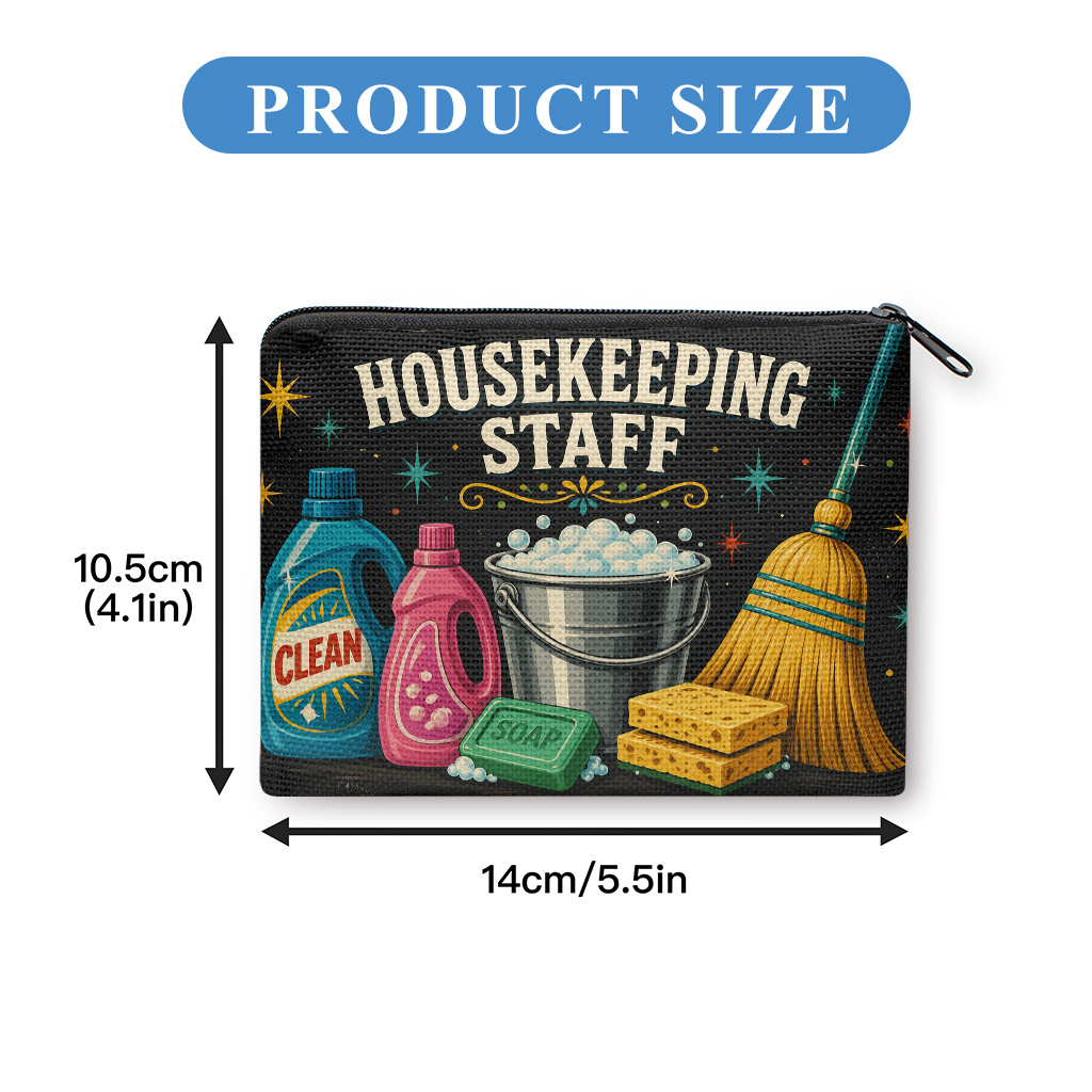 TEMU Coin Purse 1pc, Housekeeping Essentials Coin Purse,, Zipper Closure, Small Portable Key Earphone Storage Bag, Handy Card Holder, Lightweight,