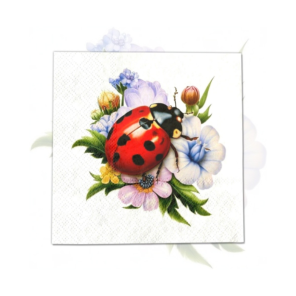 TEMU Lot de 20 serviettes coccinelle, adaptées à tous types d'occasions quotidiennes, polyvalentes pour banquets de restaurant, avec une texture