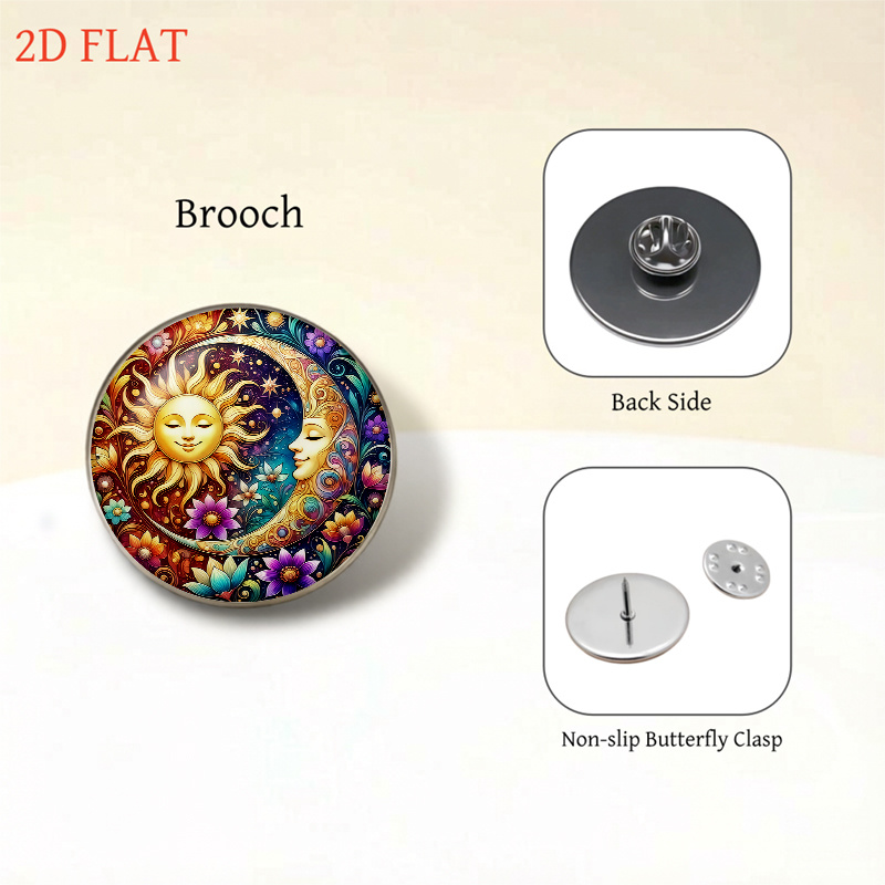Sun and Moon Floral Patterns Women's Jewellery Set