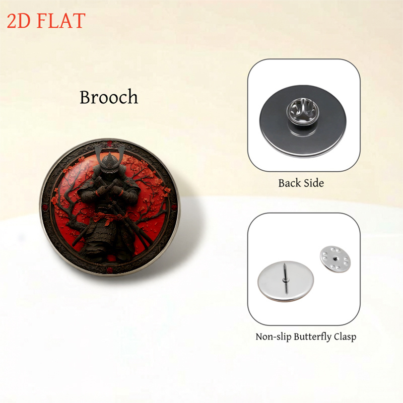 5pcs Samurai & Cherry Blossom Themed Jewellery Set
