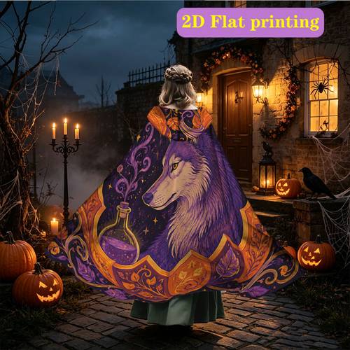 1 con estampado 2d para halloween con diseño de y calabaza, ideal para conciertos, fiestas, halloween y festivales de invierno