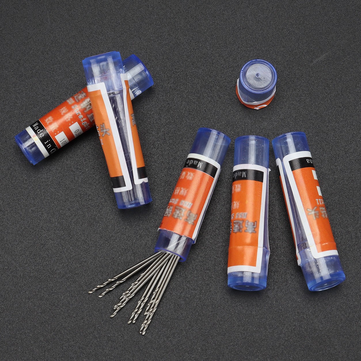 TEMU 50pcs Micro Drill Bit Set, 10pcs Each Of 0.5/0.6/0.7/0.8/0.9mm, In A . Precision-ground, High-hardness Fine Drill Bits. Suitable For Handmade ,