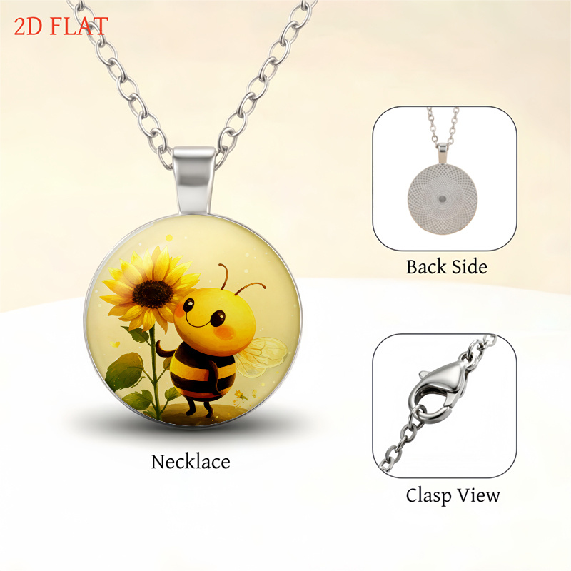 5pcs Halloween Bee & Sunflower Jewelry Set for Ladies