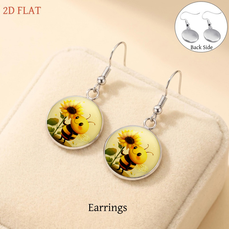 5pcs Halloween Bee & Sunflower Jewelry Set for Ladies