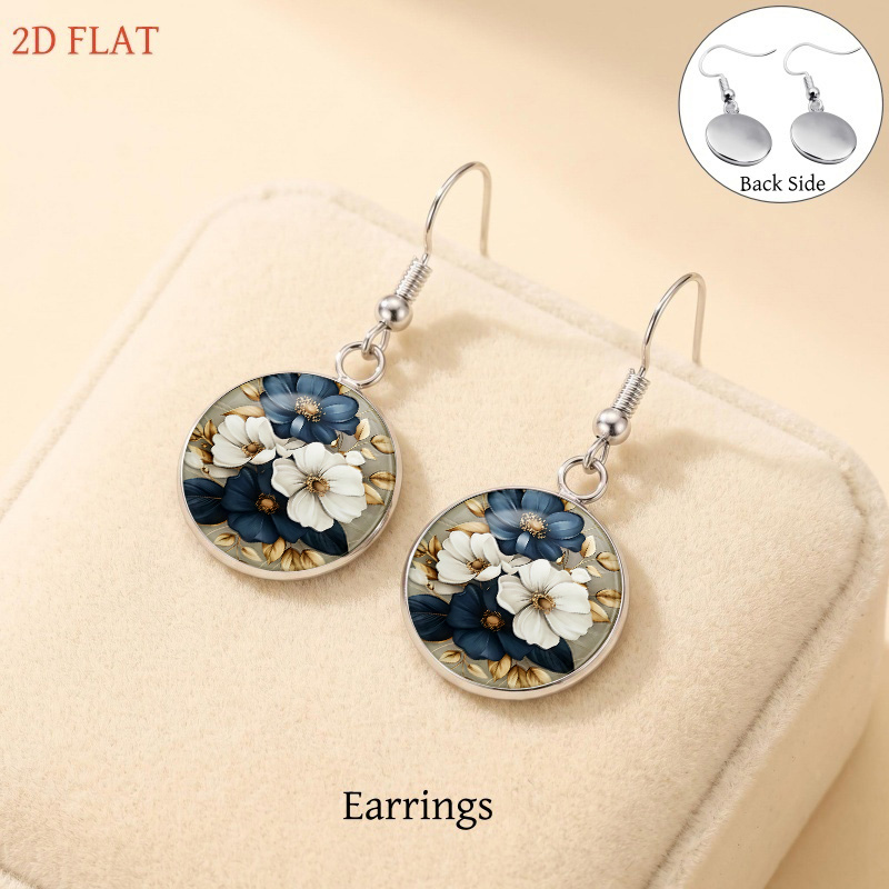 5pcs Halloween Floral Pattern Jewelry Set, Fashion Gift