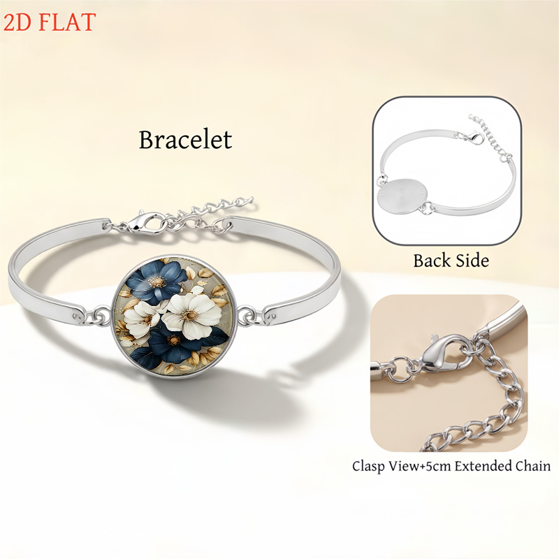 5pcs Halloween Floral Pattern Jewelry Set, Fashion Gift