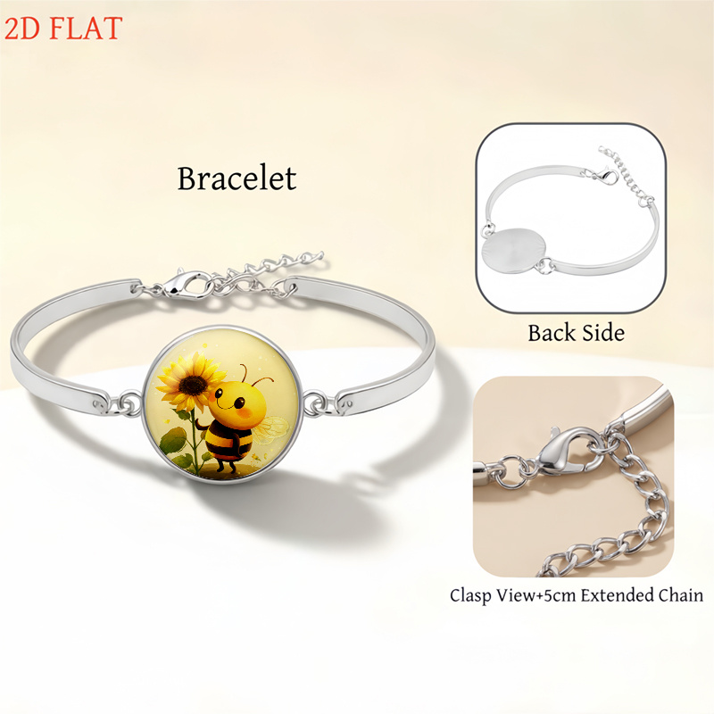 5pcs Halloween Bee & Sunflower Jewelry Set for Ladies
