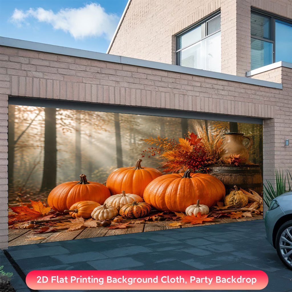 item picture 2d flat 1pc large orange   banner backdrop flat 2d suitable for for halloween christmas easter decorations with   background cloth for outdoor parties for and seasonal events 2d flat
