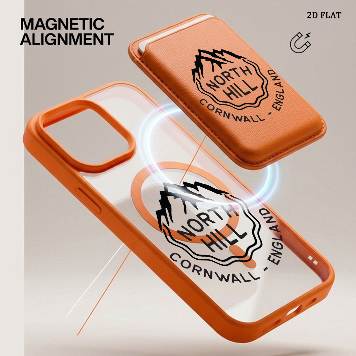 phone case 2d flat 1 set 2pcs magnetic phone case with card holder suitable for   iphone 18 17 pro   15 14 plus 13   logo and   england design multi functional anti fall protective case