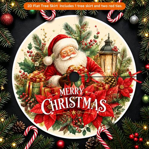 item picture printed tree skirt 1pc merry christmas merry christmas winter tree skirt cover for family parties holiday gifts and festive decor suitable for most christmas trees indoor outdoor seasonal