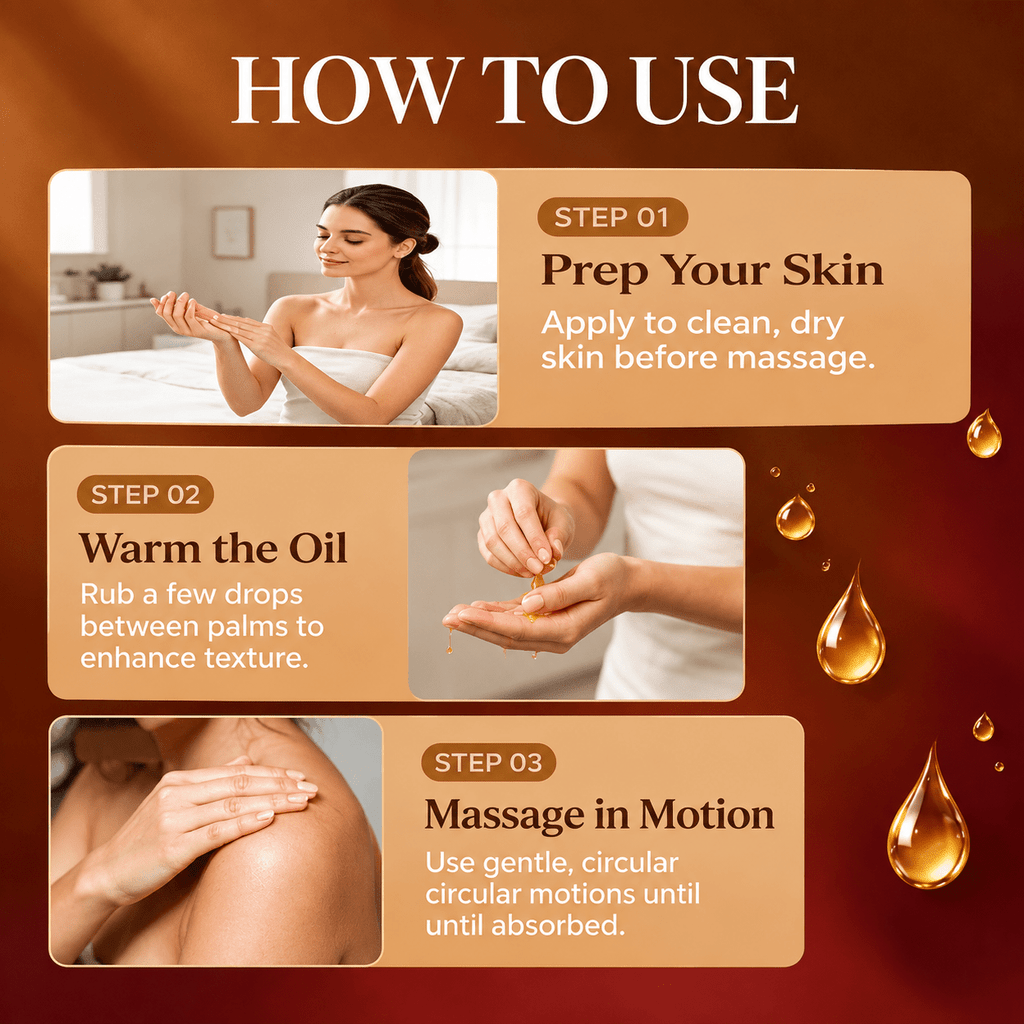 Natural Date Night Massage Oil, Rose-Infused Body Oil