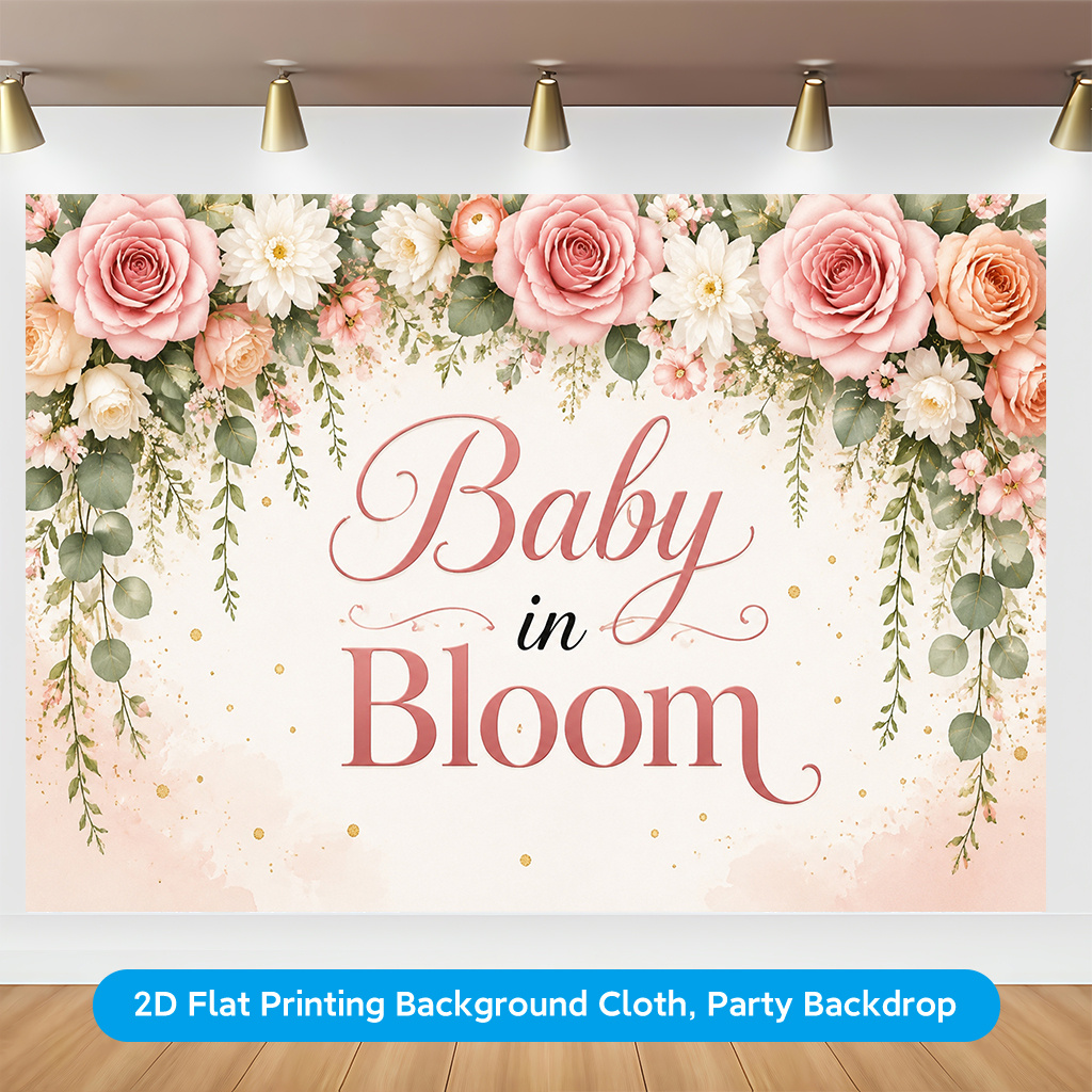 baby shower backdrop sold on Temu United States