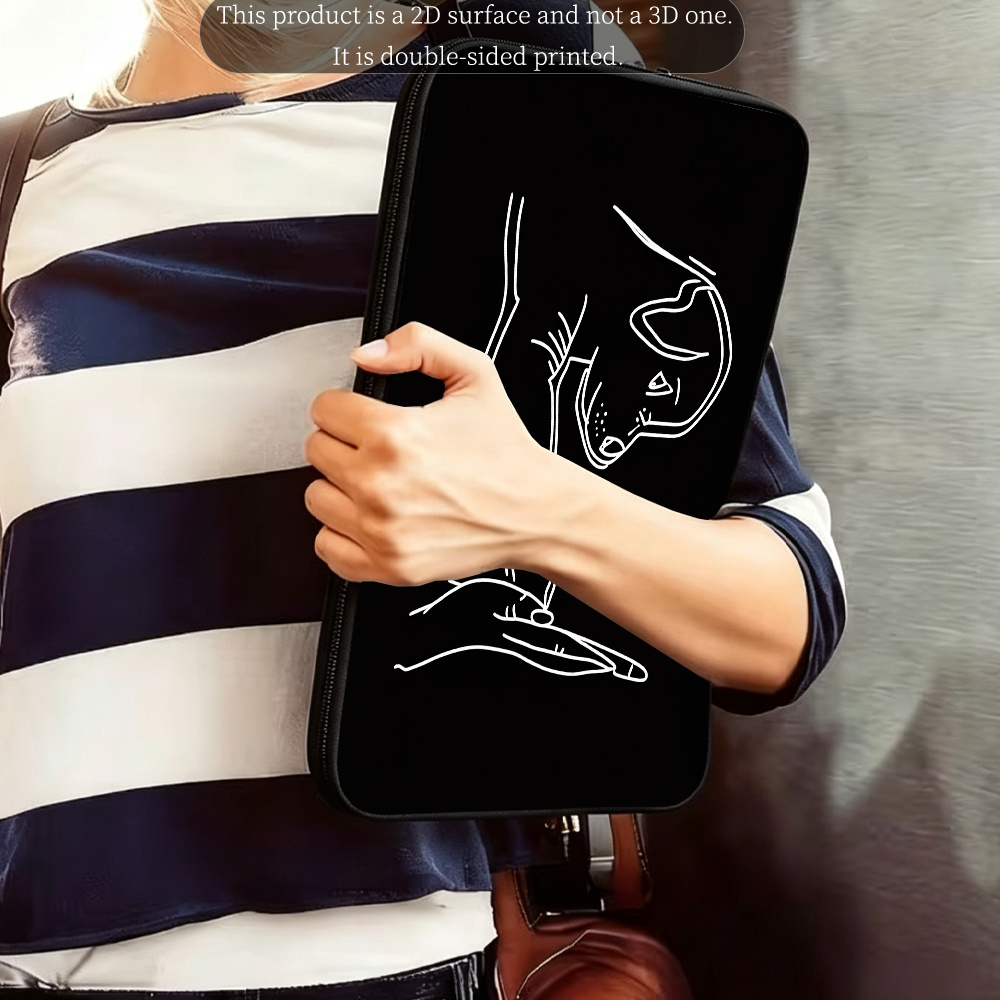 Easy Sketch Style Dog Pattern Notebook Inner Bag
