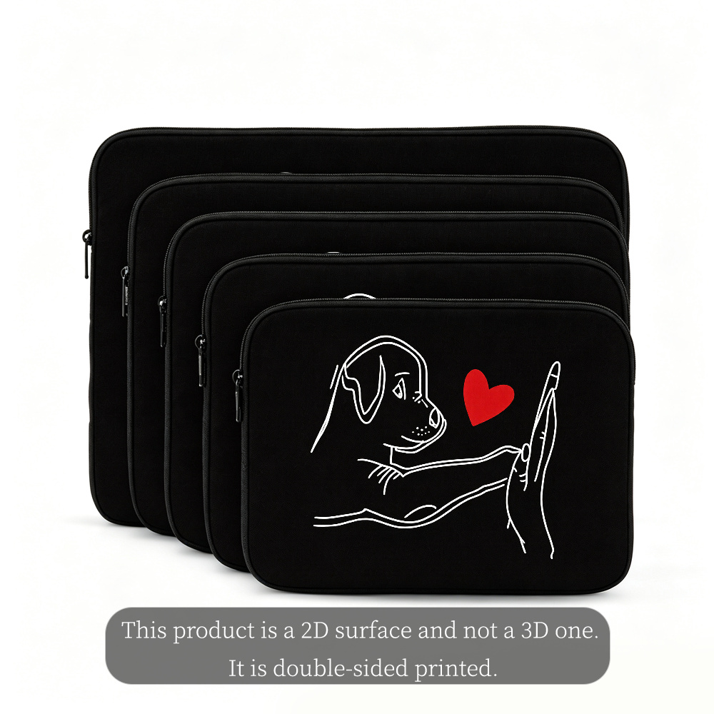 Easy Sketch Style Dog Pattern Notebook Inner Bag