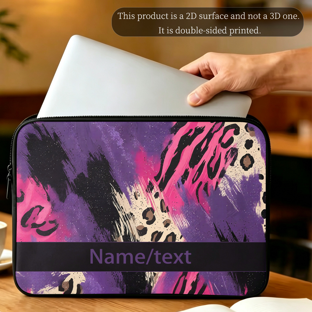 Customizable Leopard Abstract Hand-Painted Pattern Notebook Inner Bag